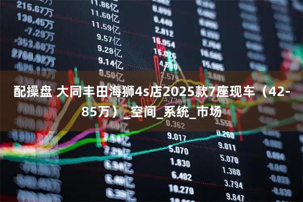 配操盘 大同丰田海狮4s店2025款7座现车（42-85万）_空间_系统_市场
